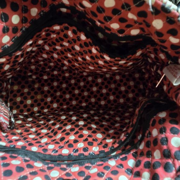 Laura Ashley Quilt Cloth Shoulder Bag Purse with Keychain Magnetic Closure - Picture 7 of 11